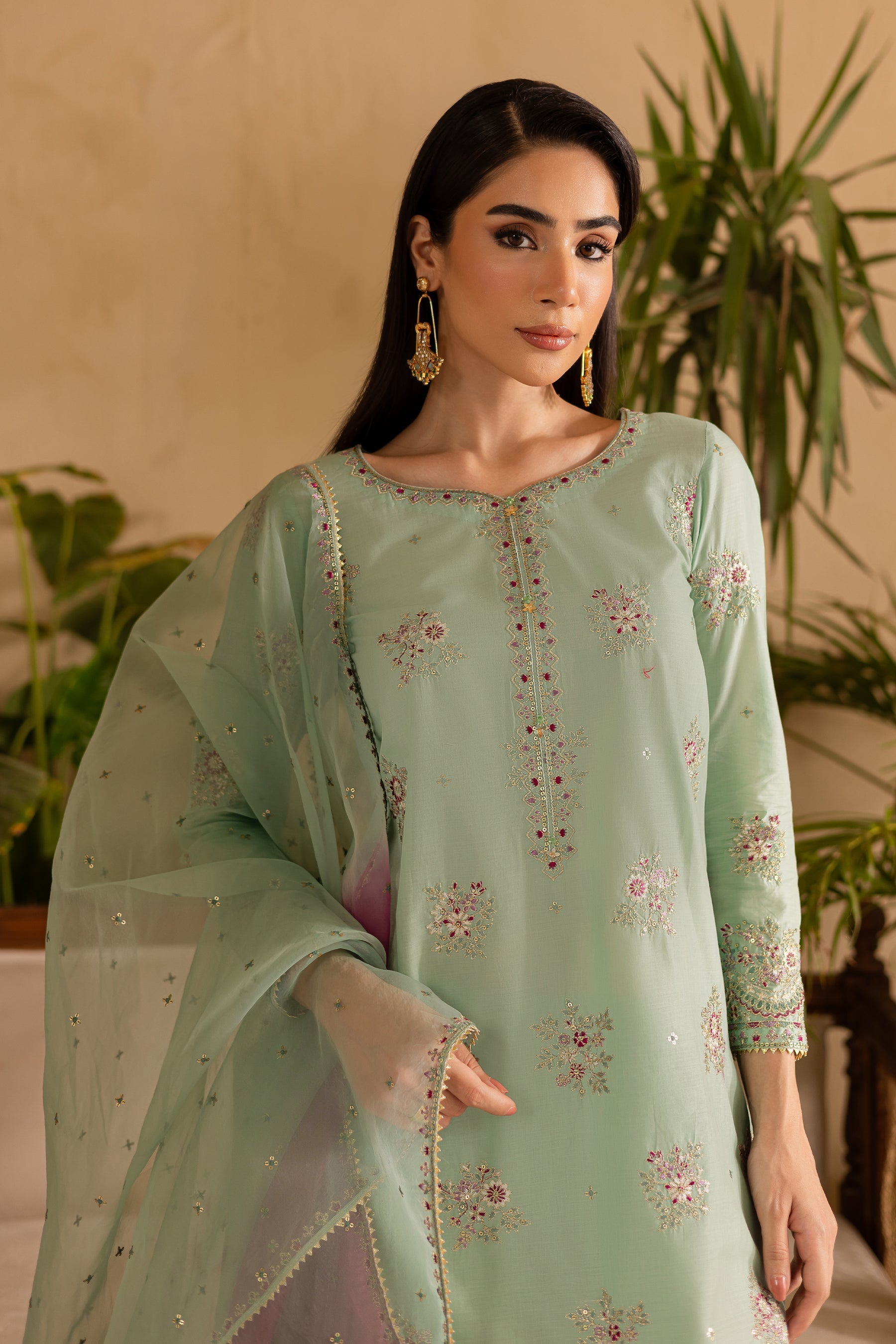 Batik | Nyra Embroidered Summer Solids | Amawas - Official Batik stockist in UK - Sakeena London