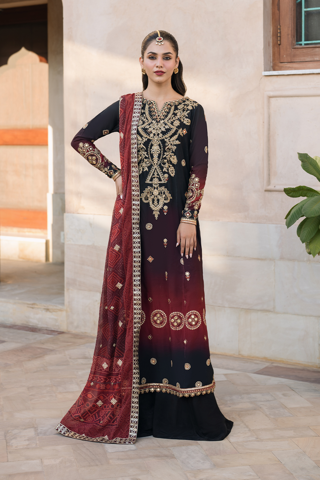 Iznik | Bandhani Formals | UE-330 - Official Iznik stockist in UK - Sakeena London
