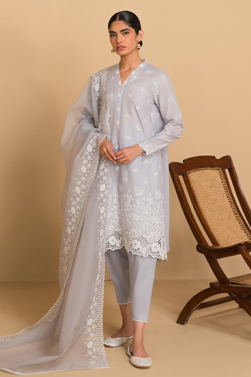 Cross Stitch | Chikankari Lawn Collection | P-05 - Official Cross Stitch stockist in UK - Sakeena London