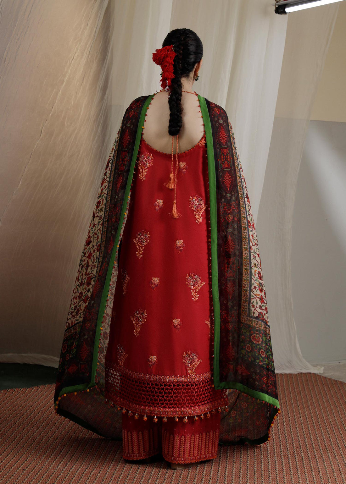 Hussain Rehar | Lawn SS 23 | Berry - Official Hussain Rehar stockist in UK - Sakeena London