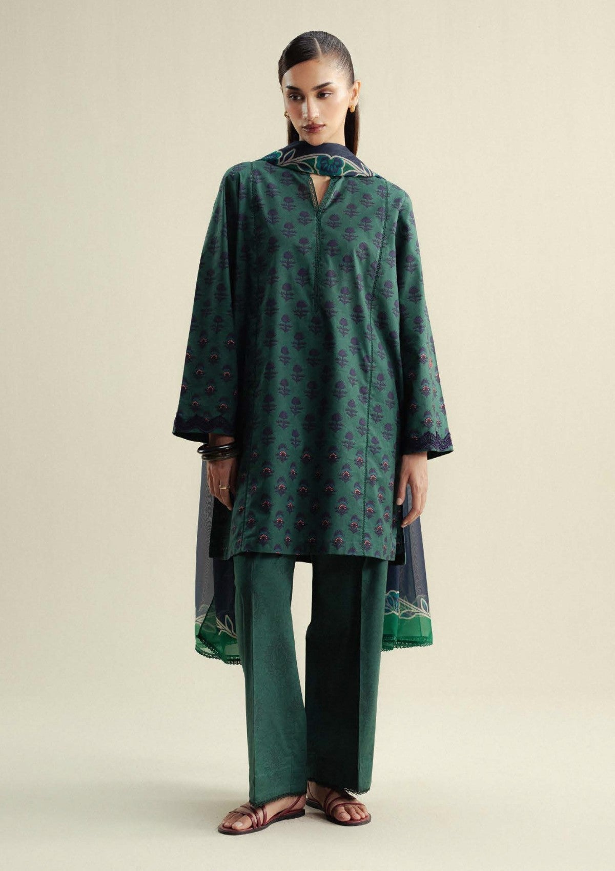 Zara Shahjahan | Coco Prints 25 | Willow-10A - Official Zara Shahjahan stockist in UK - Sakeena London