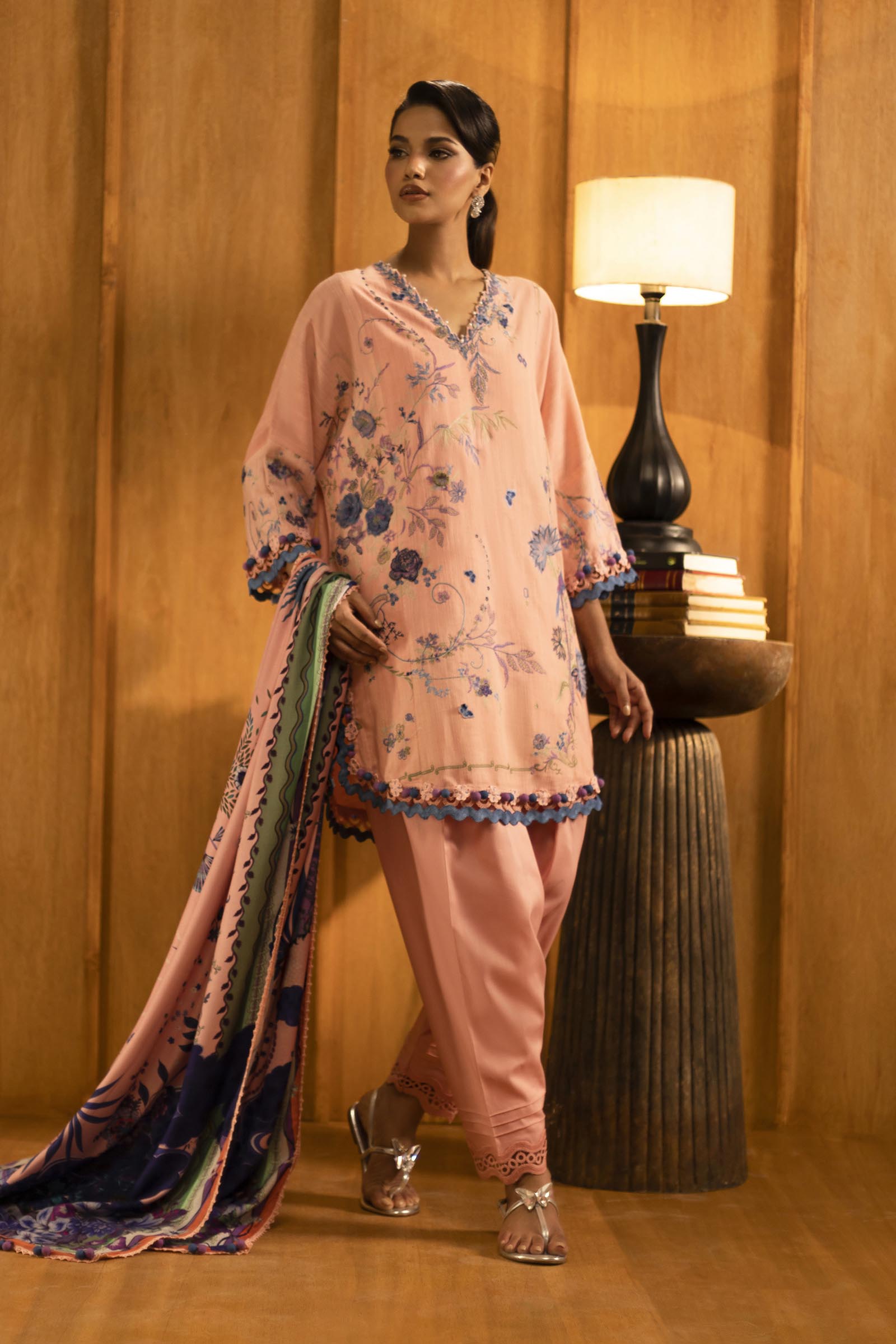 Sana Safinaz | Muzlin Winter 25 | M253-006B - Official Sana Safinaz stockist in UK - Sakeena London