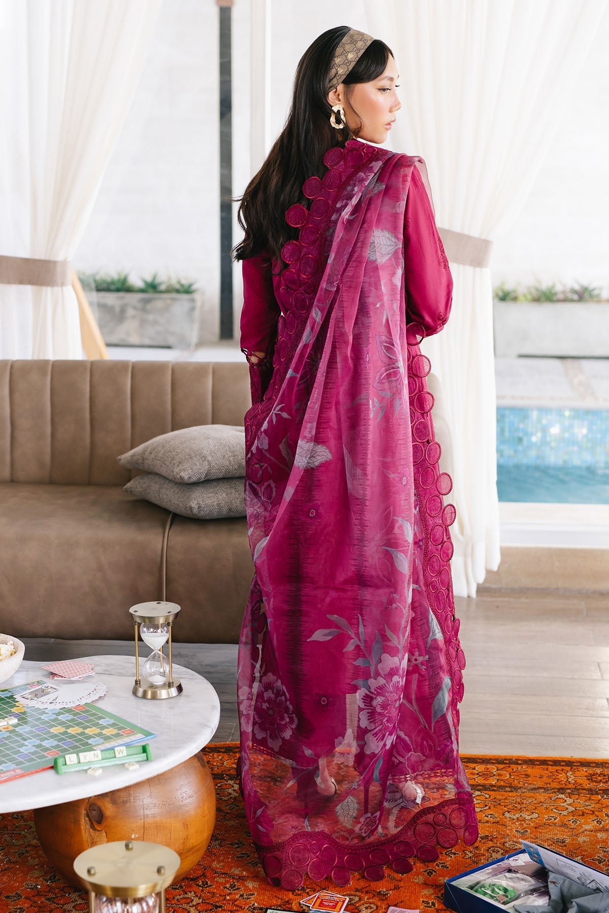 Nureh | Eid Escape Lawn | LEENA NE-89 - Official Nureh stockist in UK - Sakeena London