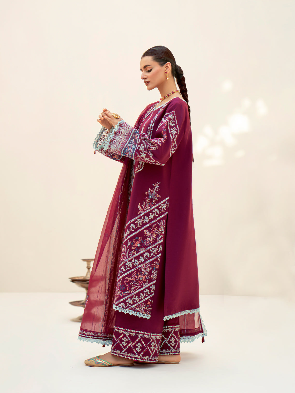 Fozia Khalid | Eid Edit 24 | Mulberry - Official Fozia Khalid stockist in UK - Sakeena London