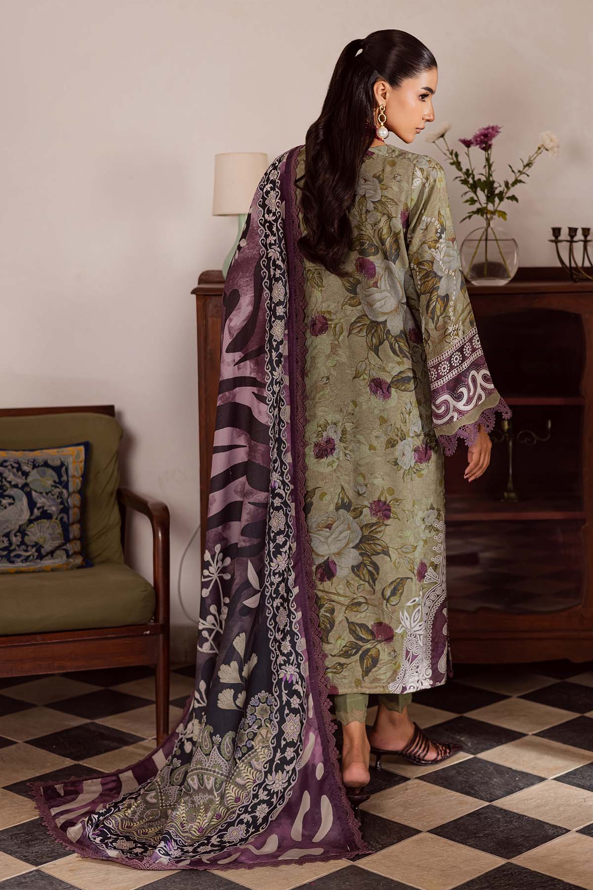 Nureh | Linen Jacquard | SP-191 - Official Nureh stockist in UK - Sakeena London