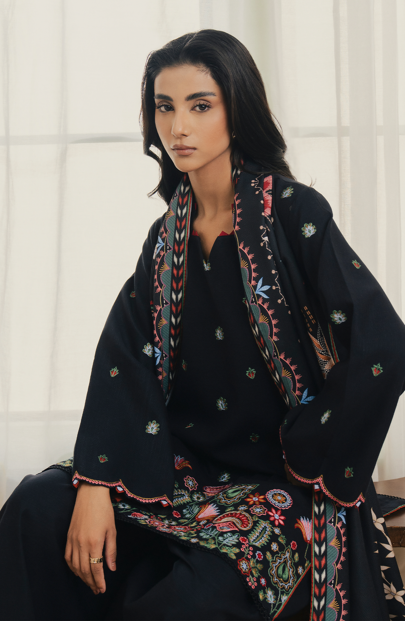 Seran | Winter Embroidered 25 | Nythea - Official Seran stockist in UK - Sakeena London