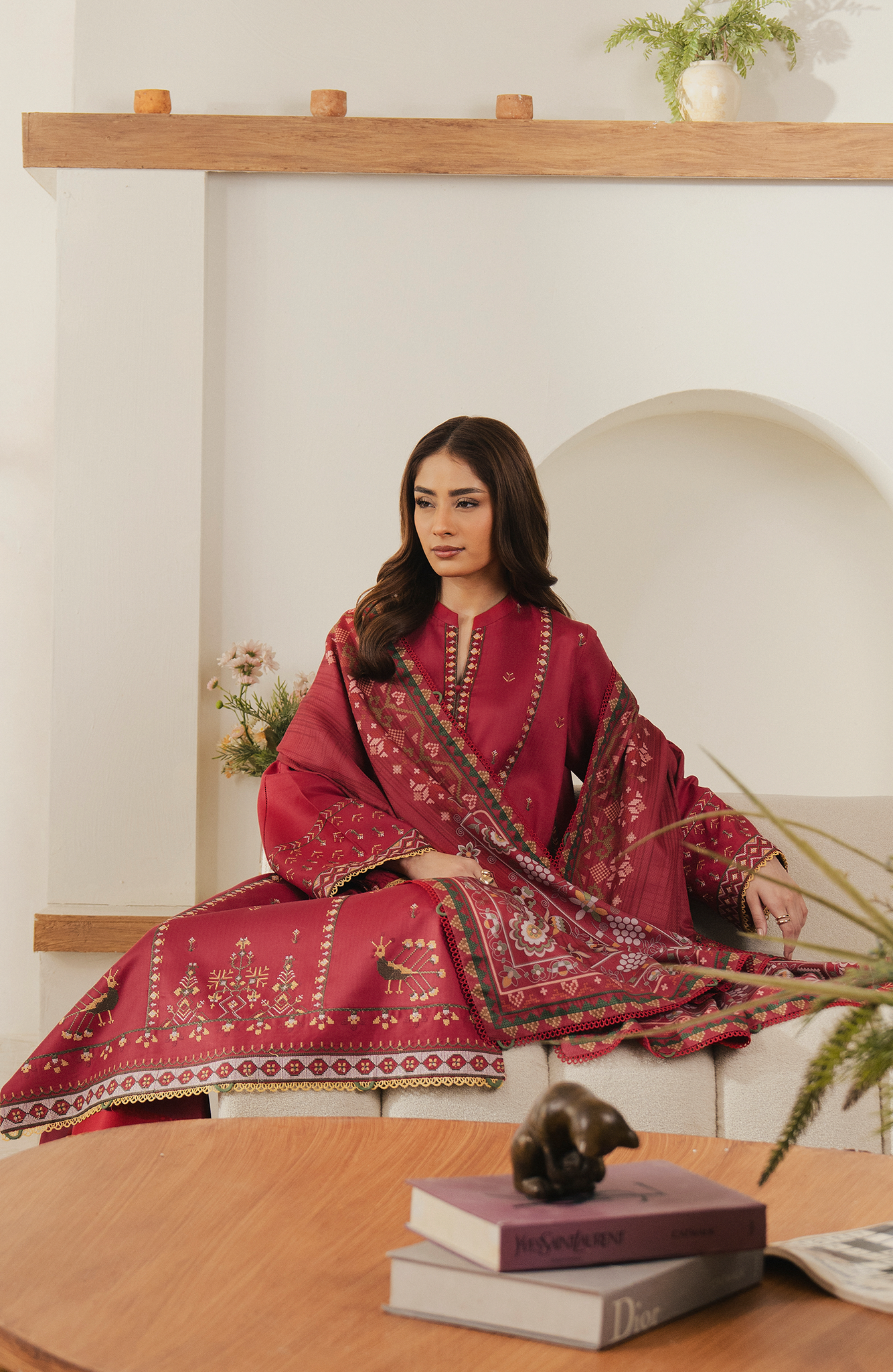 Seran | Winter Embroidered 25 | Cerisse - Official Seran stockist in UK - Sakeena London