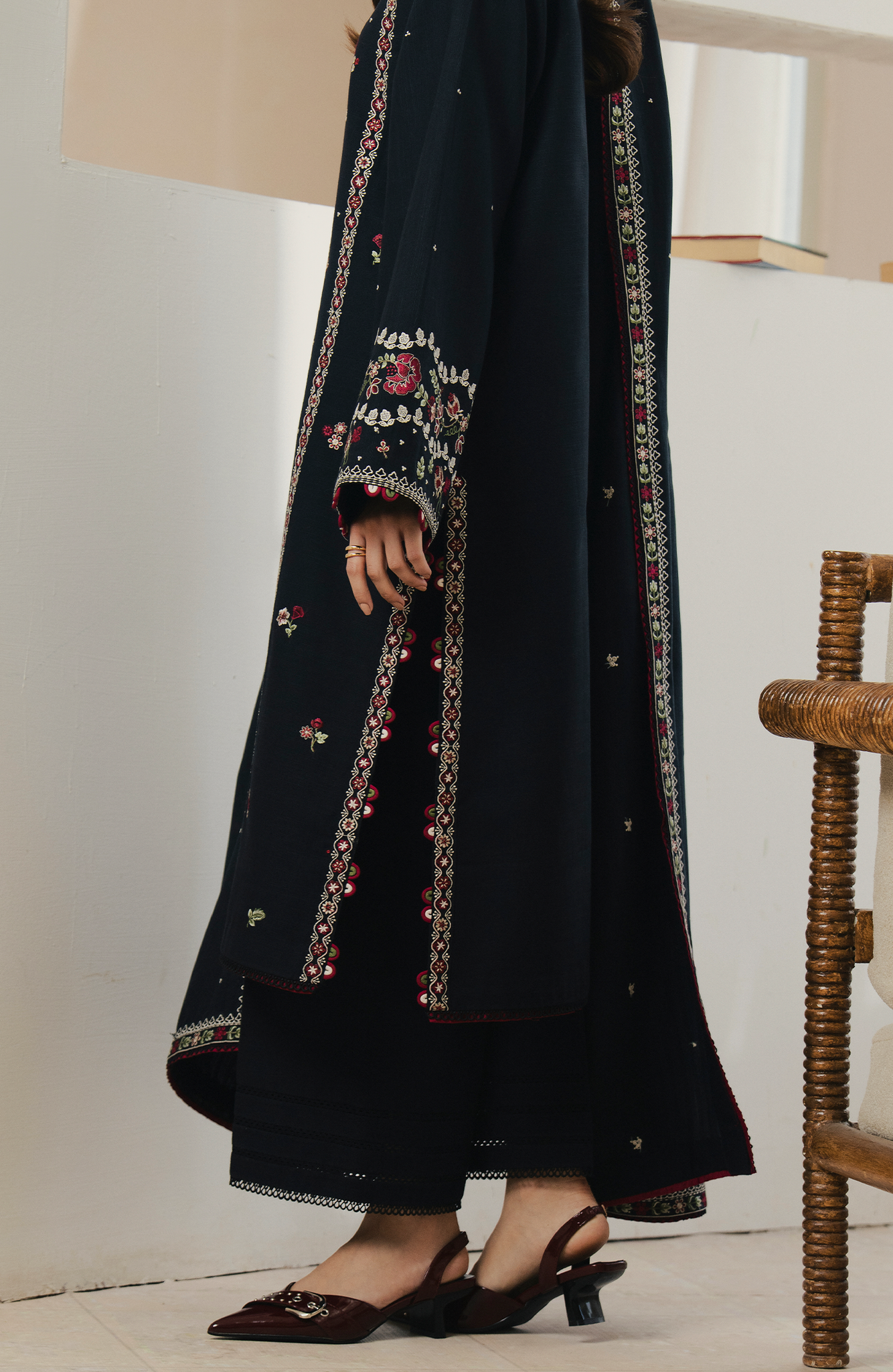 Seran | Winter Embroidered 25 | Noirelle - Official Seran stockist in UK - Sakeena London