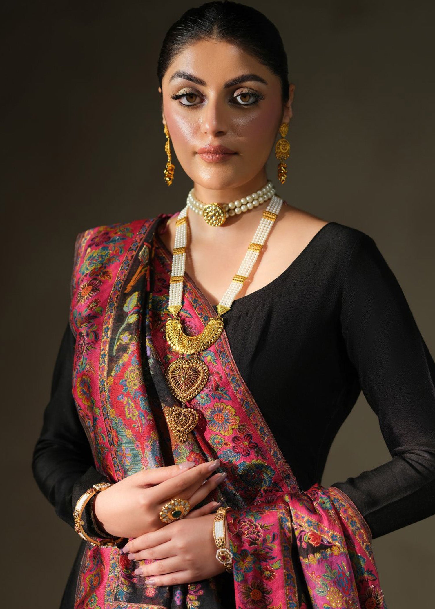 Mahum Asad | Khaani Formals | Bagh Shawl - Official Mahum Asad stockist in UK - Sakeena London