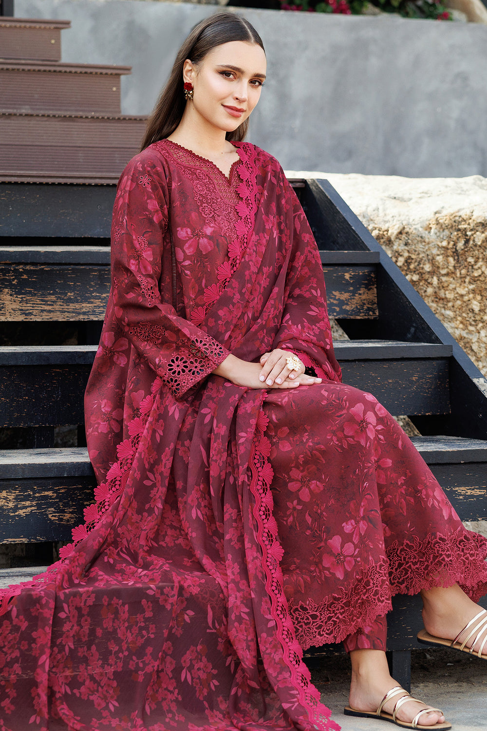 Farasha | Printed Essentials | Merlot Muse - Official Farasha stockist in UK - Sakeena London