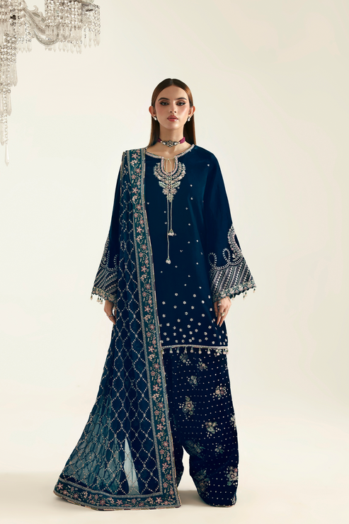 Emaan Adeel | Zarposh Velvet 25 | JAHANARA - Official Emaan Adeel stockist in UK - Sakeena London