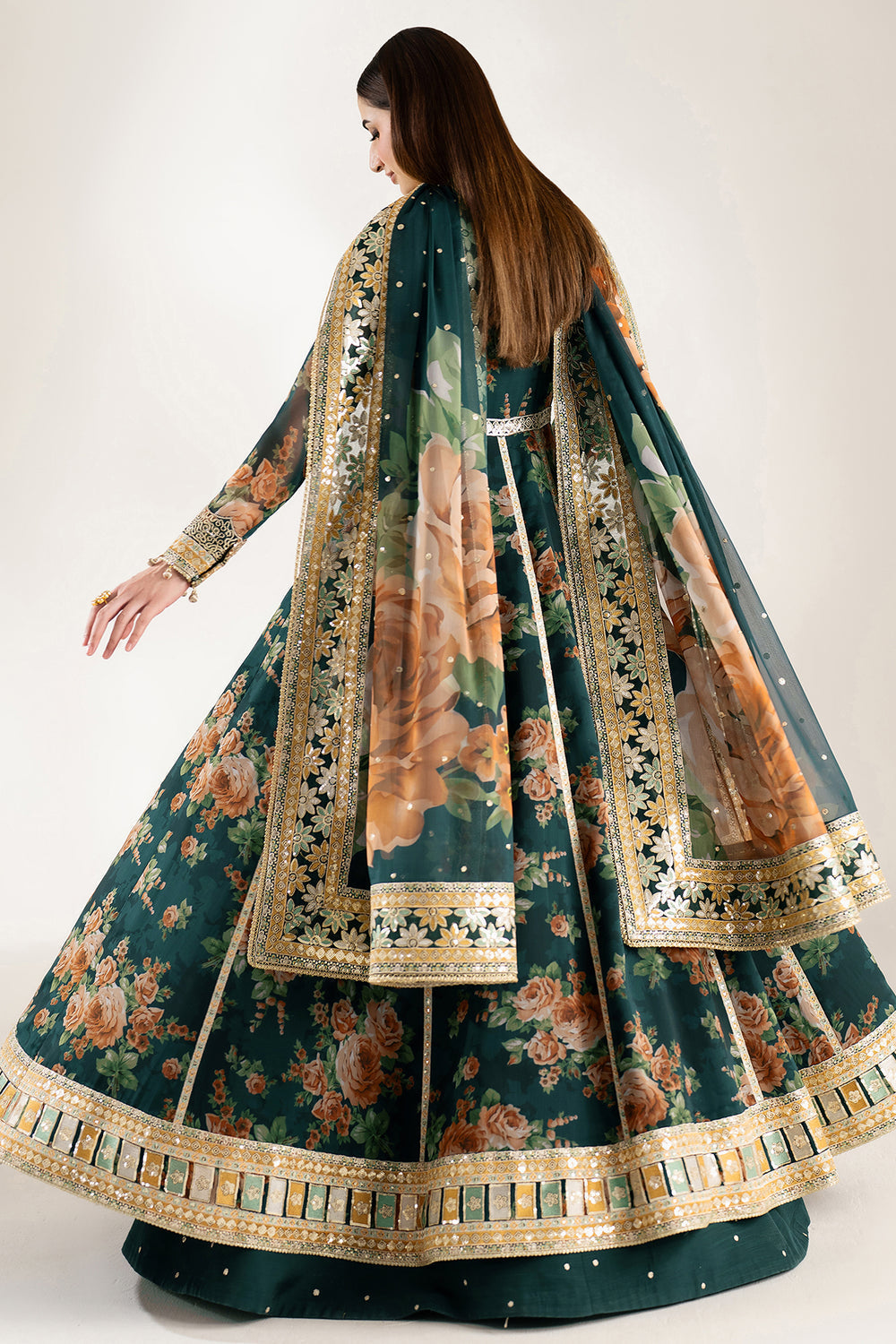 Farasha | Fiorella Formals | Teal Passion - Official Farasha stockist in UK - Sakeena London