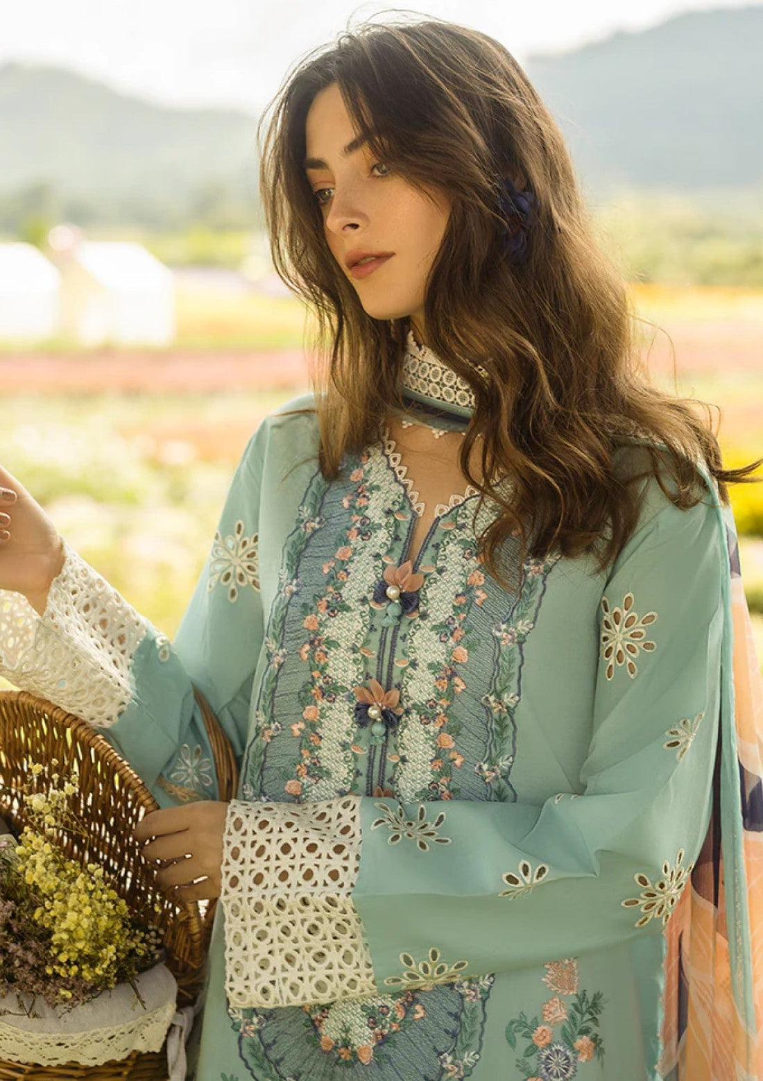 Lawn - Mushq - Hemline - Secret Garden - Whimsical Wisteria