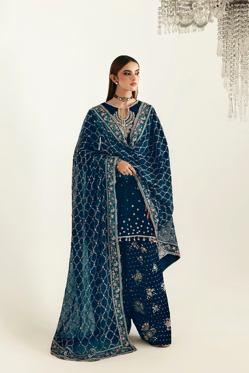 Emaan Adeel | Zarposh Velvet 25 | JAHANARA - Official Emaan Adeel stockist in UK - Sakeena London