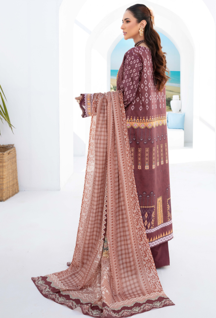 Humdum | Saira Bano Lawn 24 | D07 - Official HumDum stockist in UK - Sakeena London