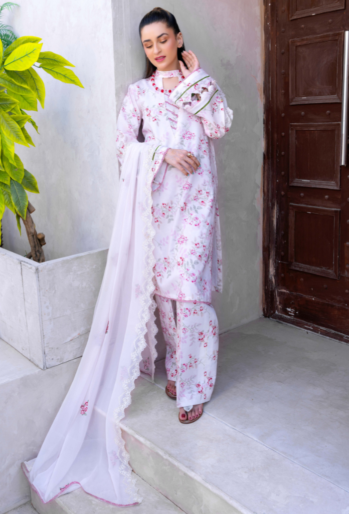 Humdum | Gardenia Lawn 24 | PLG 3 - D08 - Official HumDum stockist in UK - Sakeena London