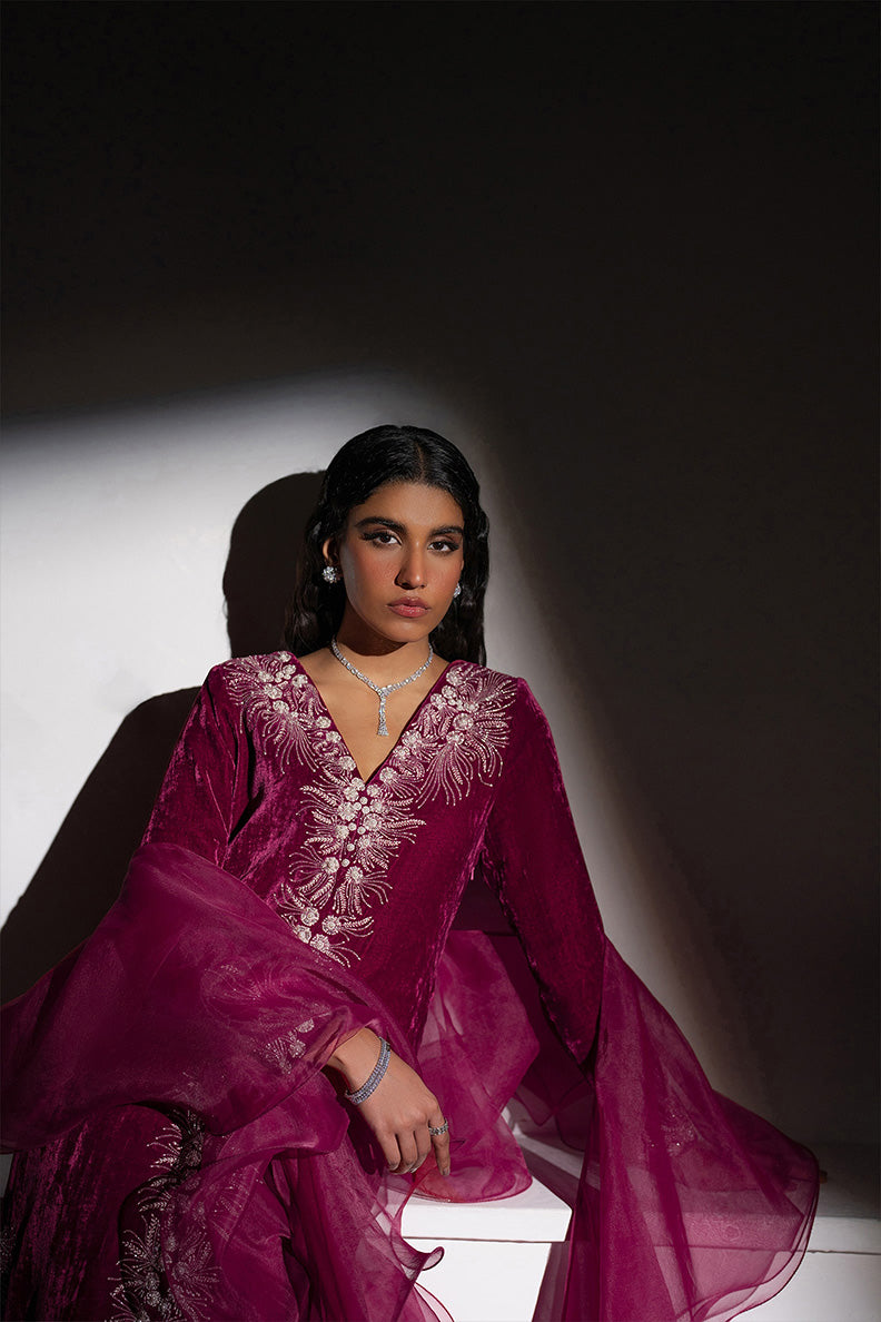 Caia | Luxury Velvet Edit 25 | Fuchsia - Official Caia stockist in UK - Sakeena London