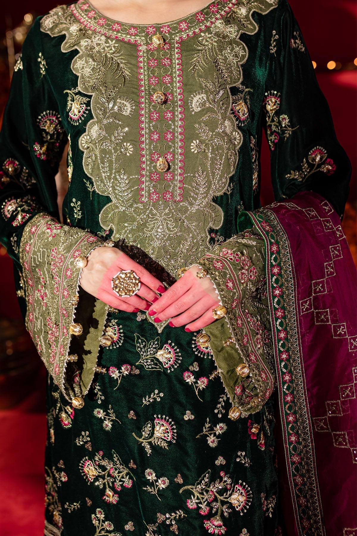 Nureh | Maya Velvet | NW-88 - Official Nureh stockist in UK - Sakeena London