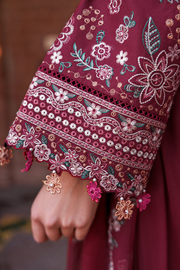 Farasha | Dastoor Embroidered Lawn SS24 | RUBY GLAM - Official Farasha stockist in UK - Sakeena London