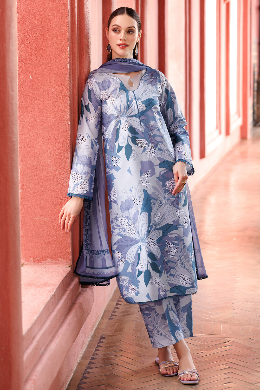 Farasha | Printed Essentials | Blue Passion - Official Farasha stockist in UK - Sakeena London