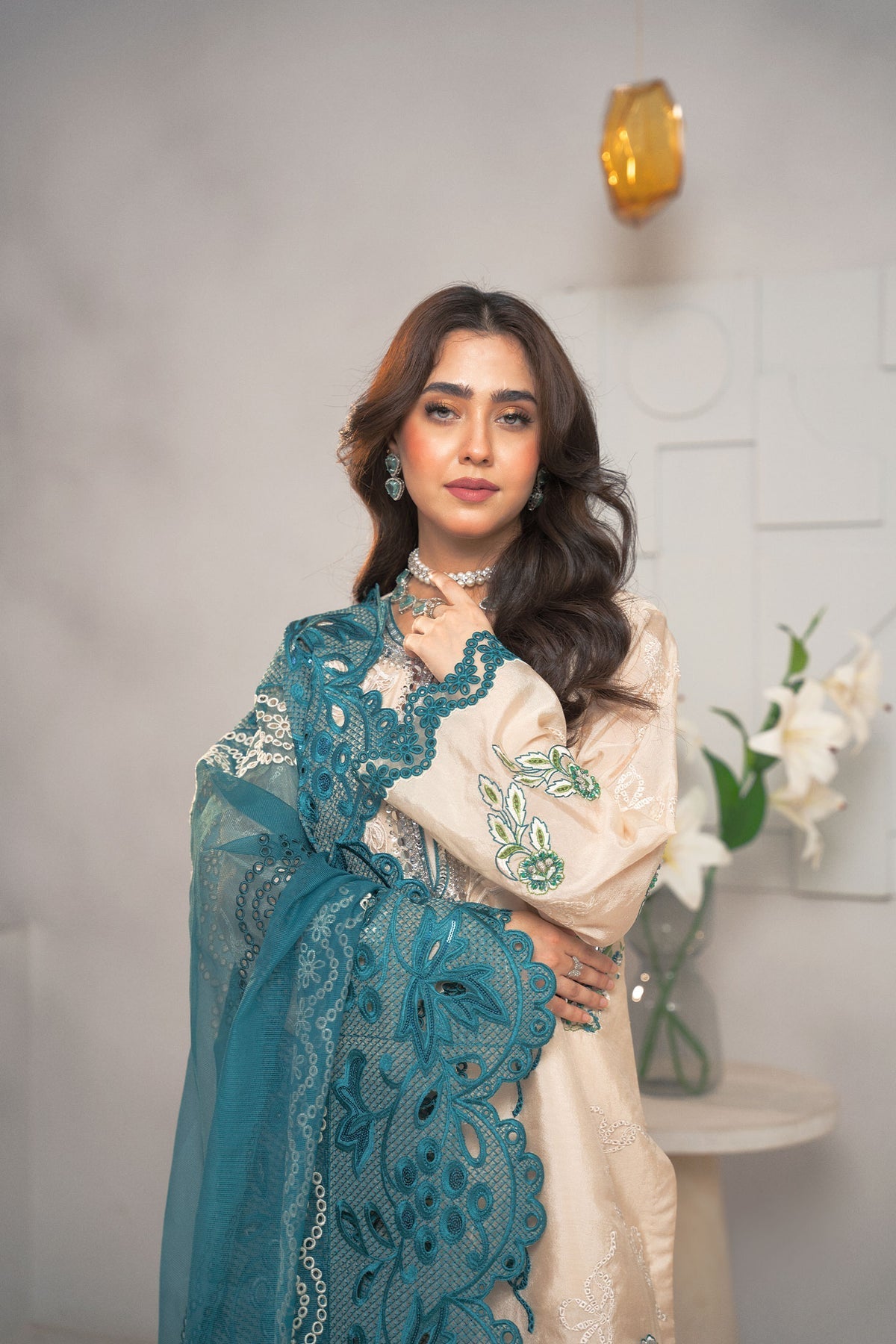Fozia Khalid | Dilkash Festive Wear 25 | Rameen - Official Fozia Khalid stockist in UK - Sakeena London