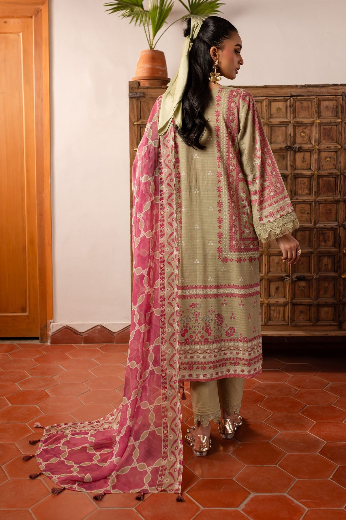 Nureh | Printed lawn 25 | SP-141 - Official Nureh stockist in UK - Sakeena London