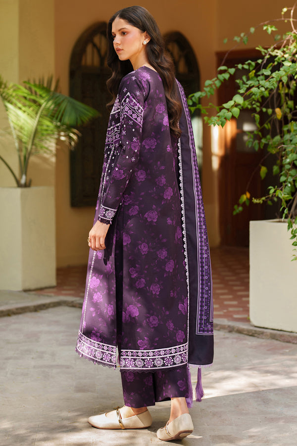 Farasha | Meline Premium Viscose 25 | Plum Powder - Official Farasha stockist in UK - Sakeena London