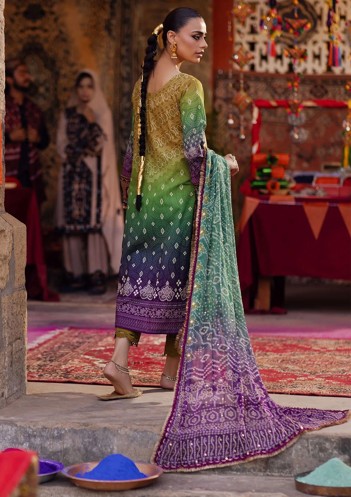 Lawn Collection - Nureh - Bazaar - Hand Embellished - NS24#132