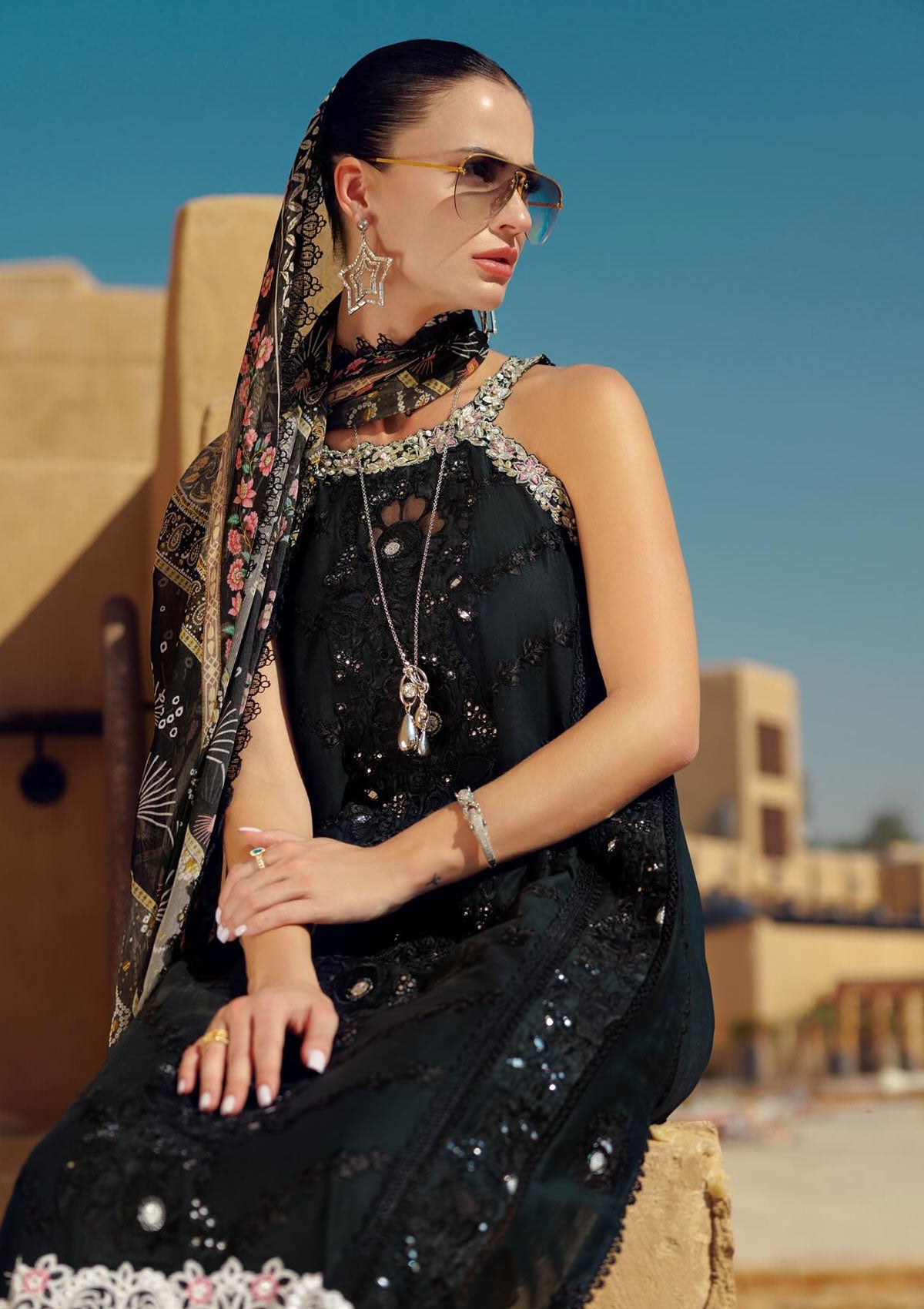 Lawn Collection - Noor by Saadia Asad - Eid Handwork LaserkariÃÂÃÂ Lawn - SL24#06