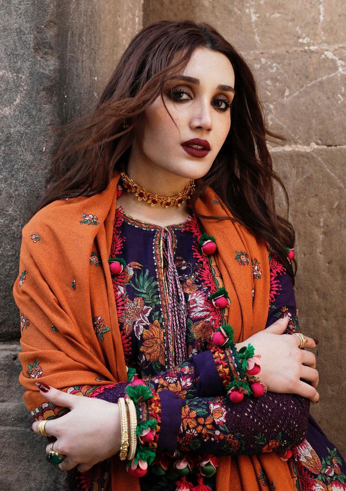 Winter Collection - Hussain Rehar - Karandi AW - D#07 - Amethyst