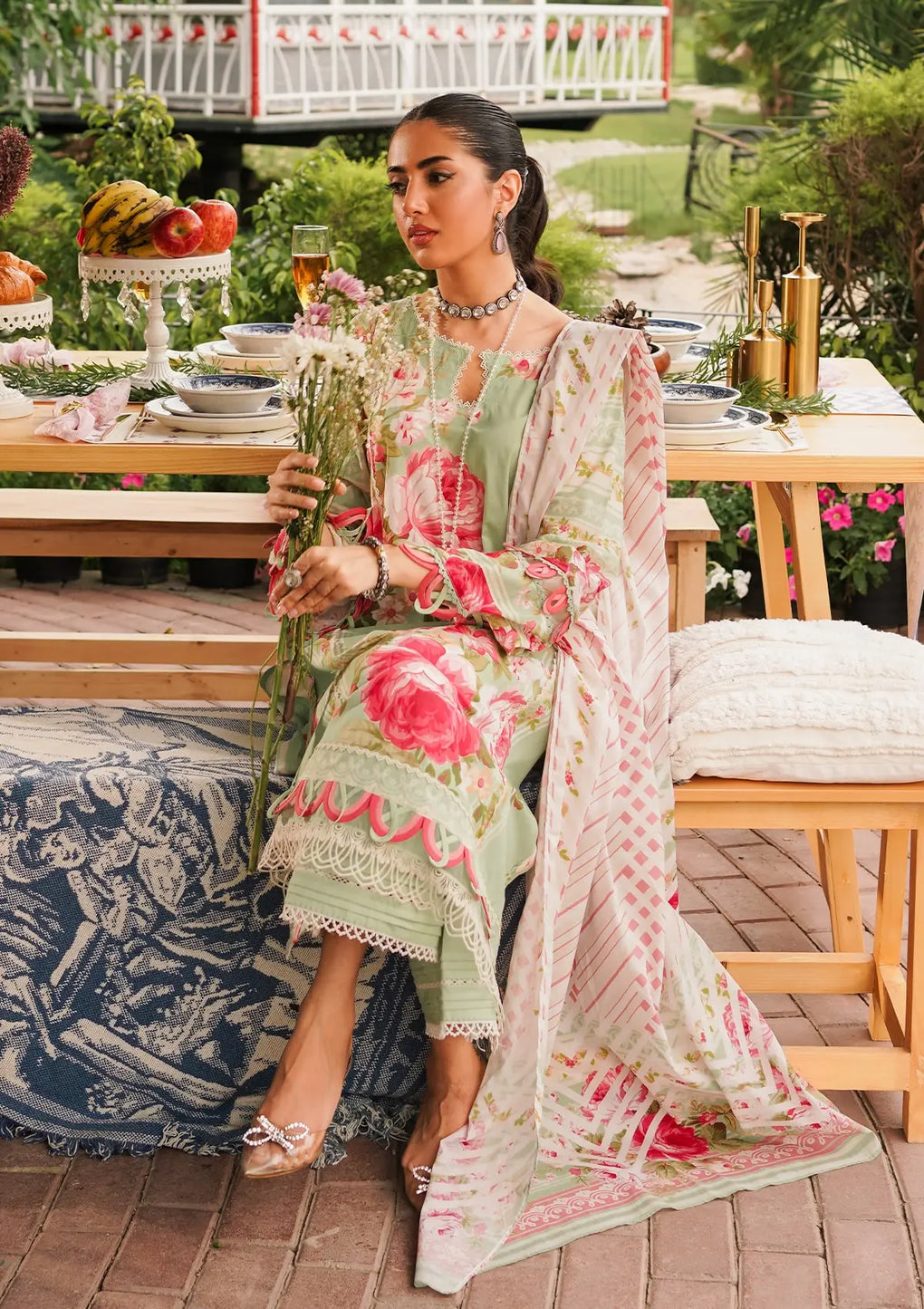 Elaf Premium | Printed Collection 24 | EEP-05A - Mint To Be - Official Elaf Premium stockist in UK - Sakeena London
