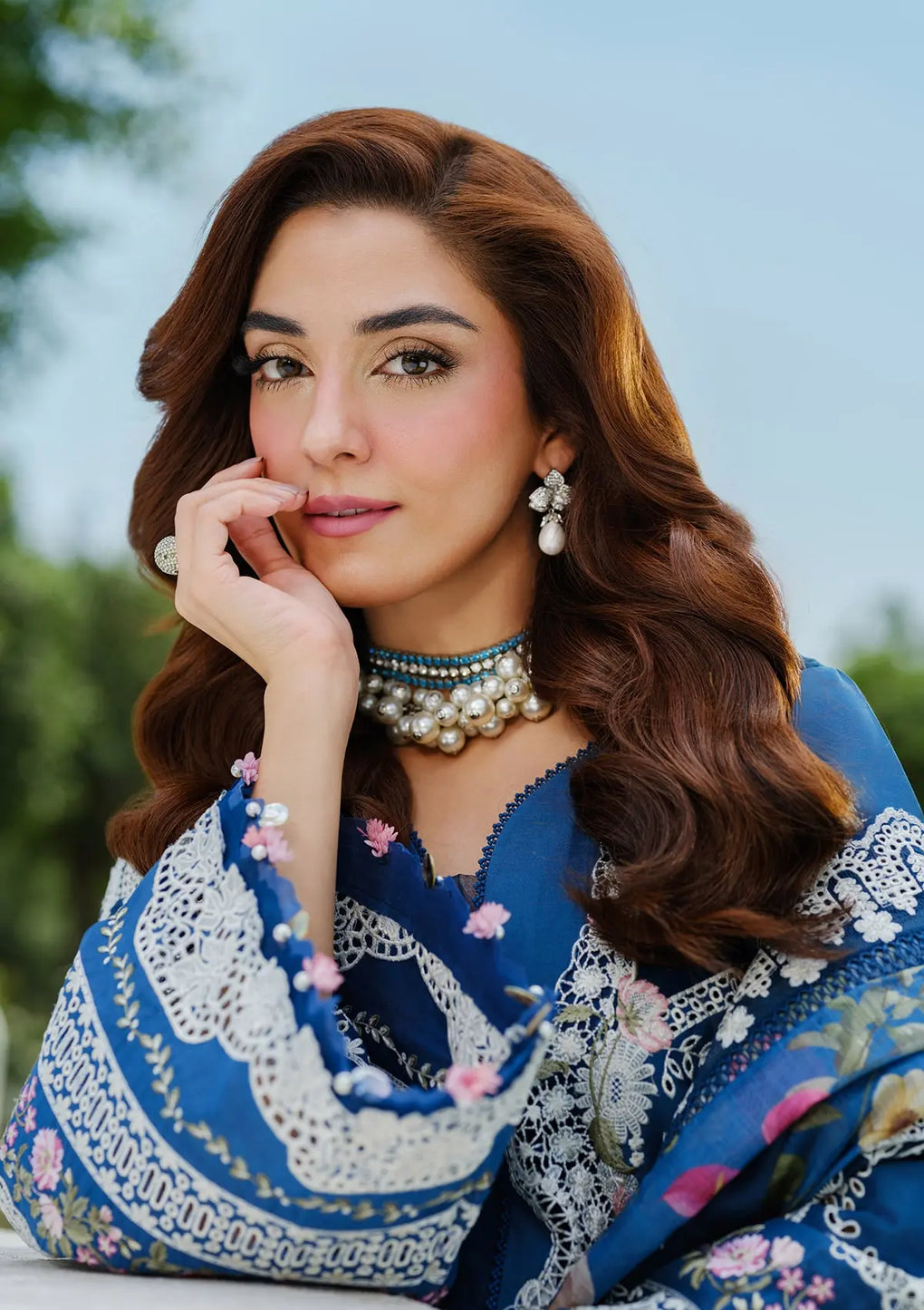 Elaf Premium | Luxury Lawn 25 | ELH-2A ZIVA - Official Elaf Premium stockist in UK - Sakeena London