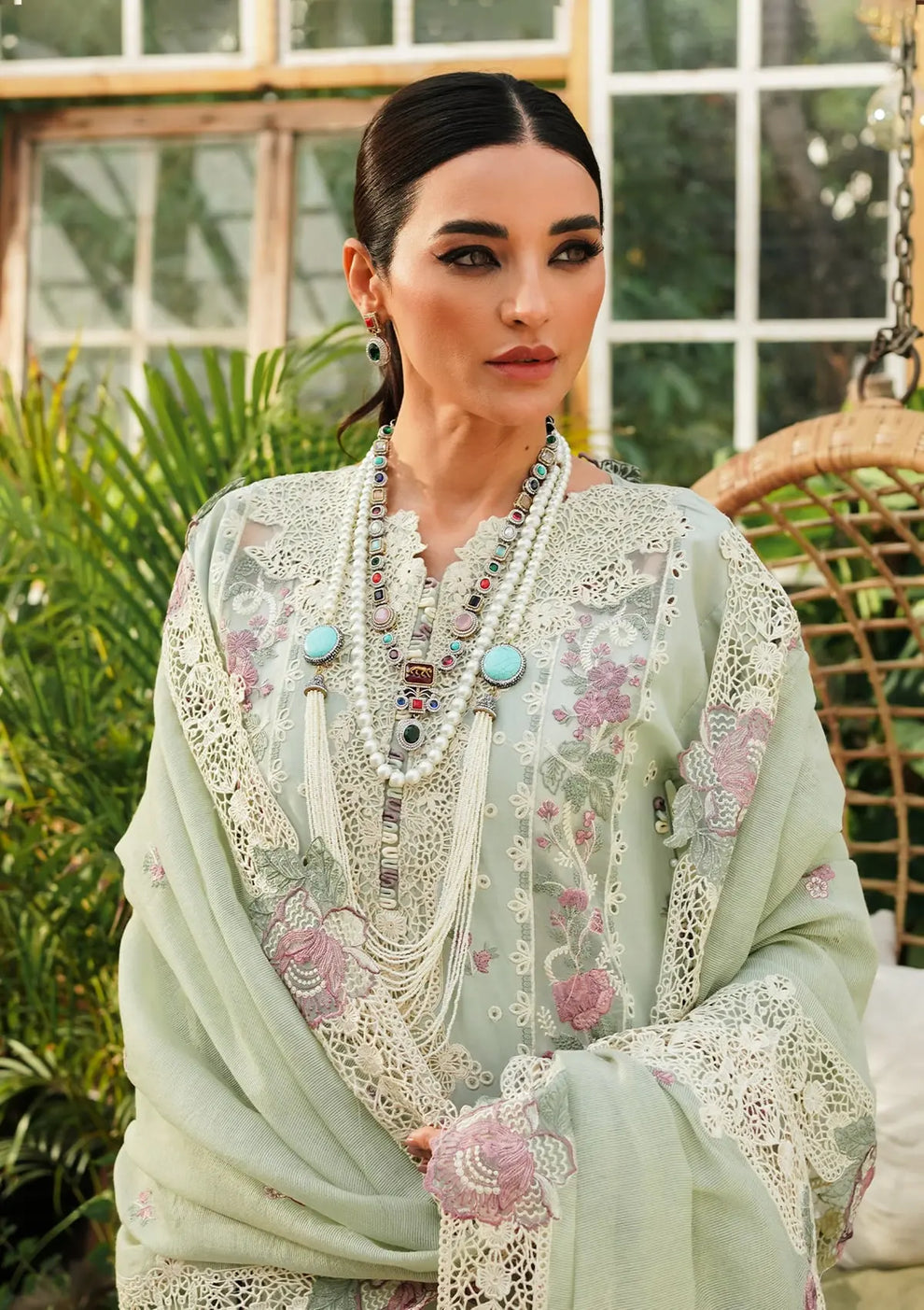 Kahf Premium | Luxury Lawn 24 | KLE-01A Margarita - Official Kahf Premium stockist in UK - Sakeena London