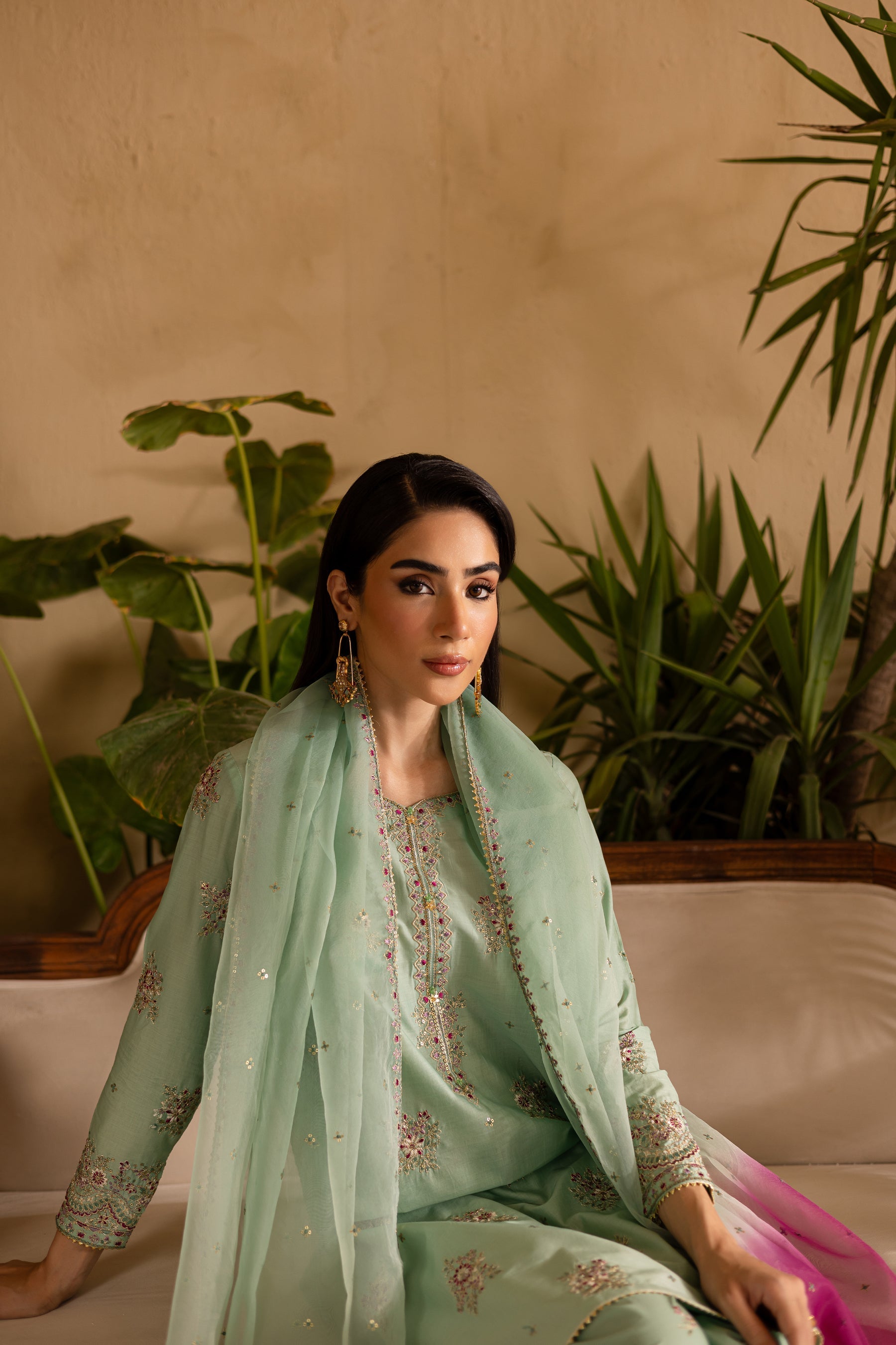 Batik | Nyra Embroidered Summer Solids | Amawas - Official Batik stockist in UK - Sakeena London