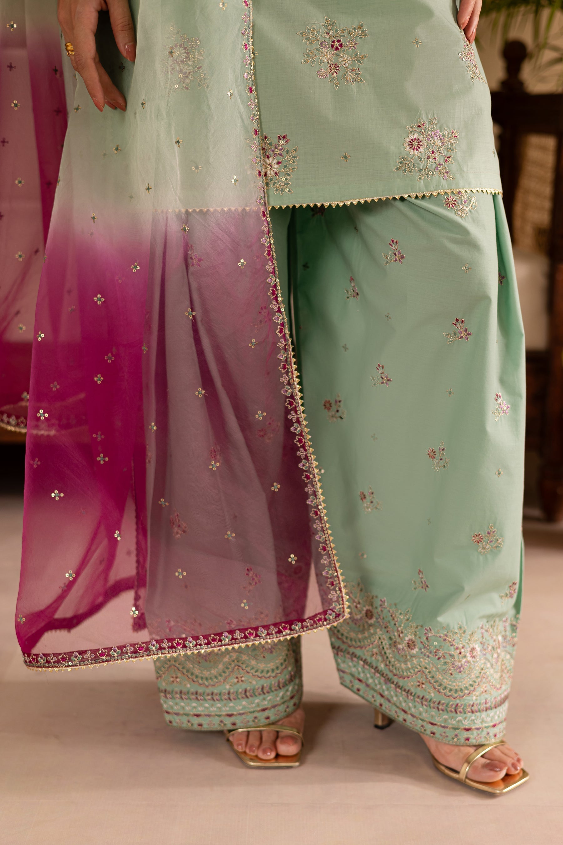 Batik | Nyra Embroidered Summer Solids | Amawas - Official Batik stockist in UK - Sakeena London
