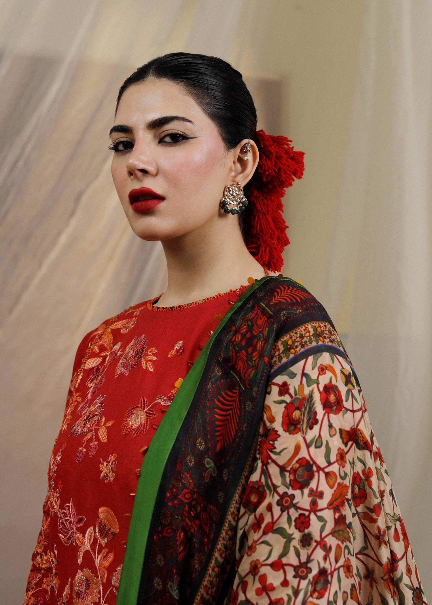Hussain Rehar | Lawn SS 23 | Berry - Official Hussain Rehar stockist in UK - Sakeena London