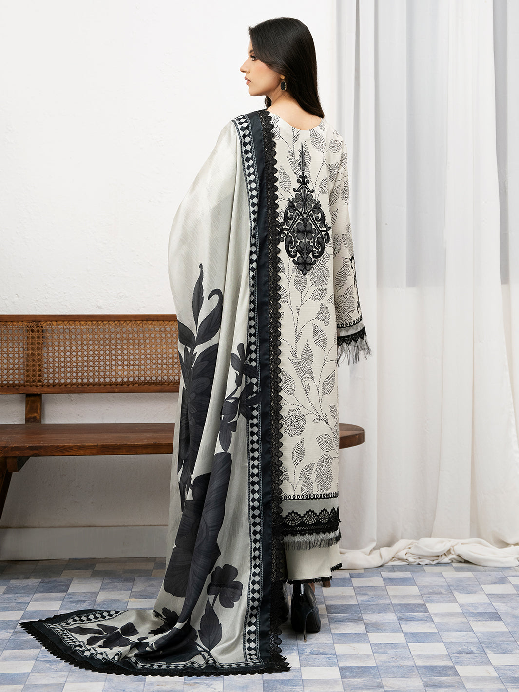 Bin Ilyas | Noura Viscose 24 | 73-B - Official Bin Ilyas stockist in UK - Sakeena London