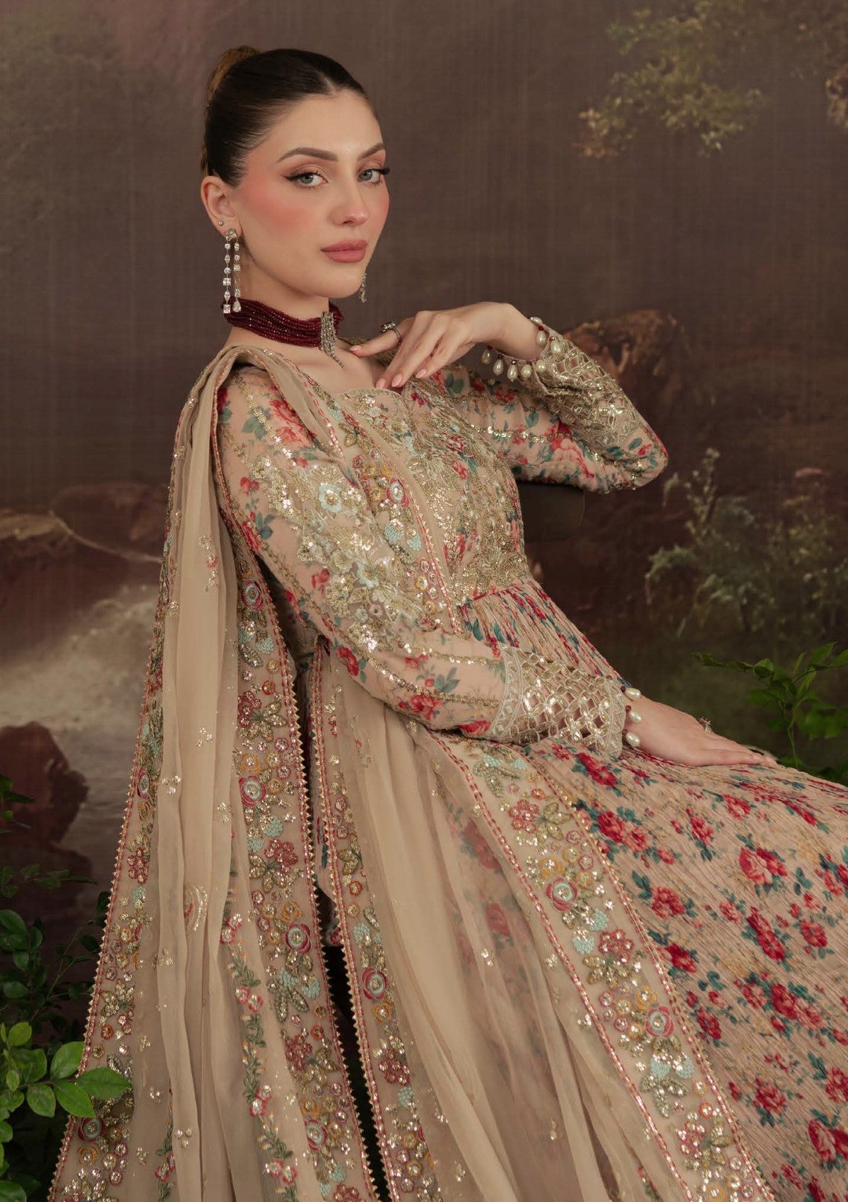 Formals - Nureh - Amaya - Luxury Embroidered Chiffon 25 - AM#13
