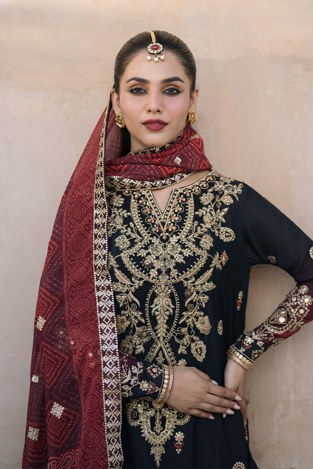 Iznik | Bandhani Formals | UE-330 - Official Iznik stockist in UK - Sakeena London