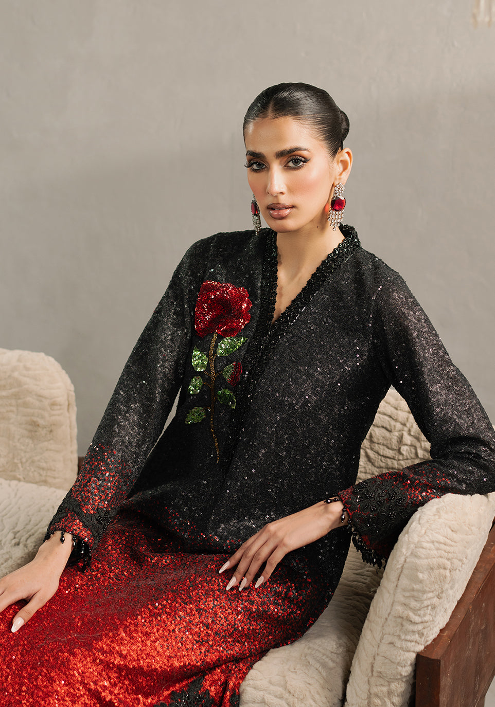 Zarqash | Silk Edit | ZQS 019 AMBER - Official Zarqash stockist in UK - Sakeena London