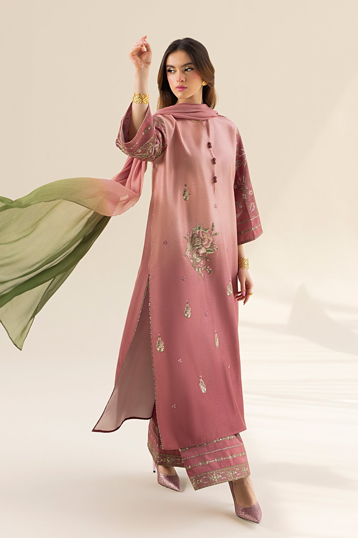 Erum Khan | Lillia Summer Edit | Vintage Rose - Official Erum Khan stockist in UK - Sakeena London