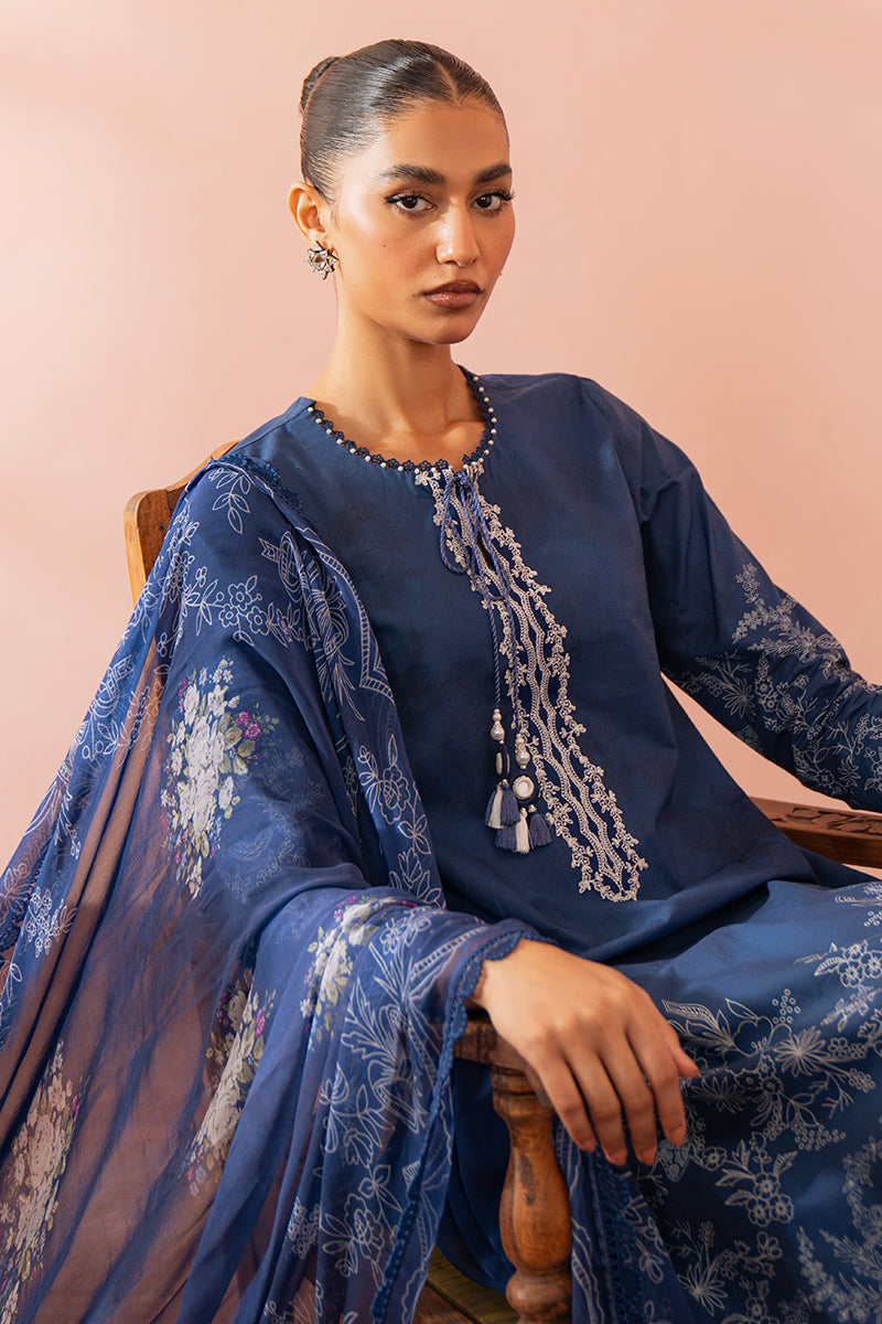 Cross Stitch | Cambric Lawn 24 | ORNATE BLUE - Official Cross Stitch stockist in UK - Sakeena London