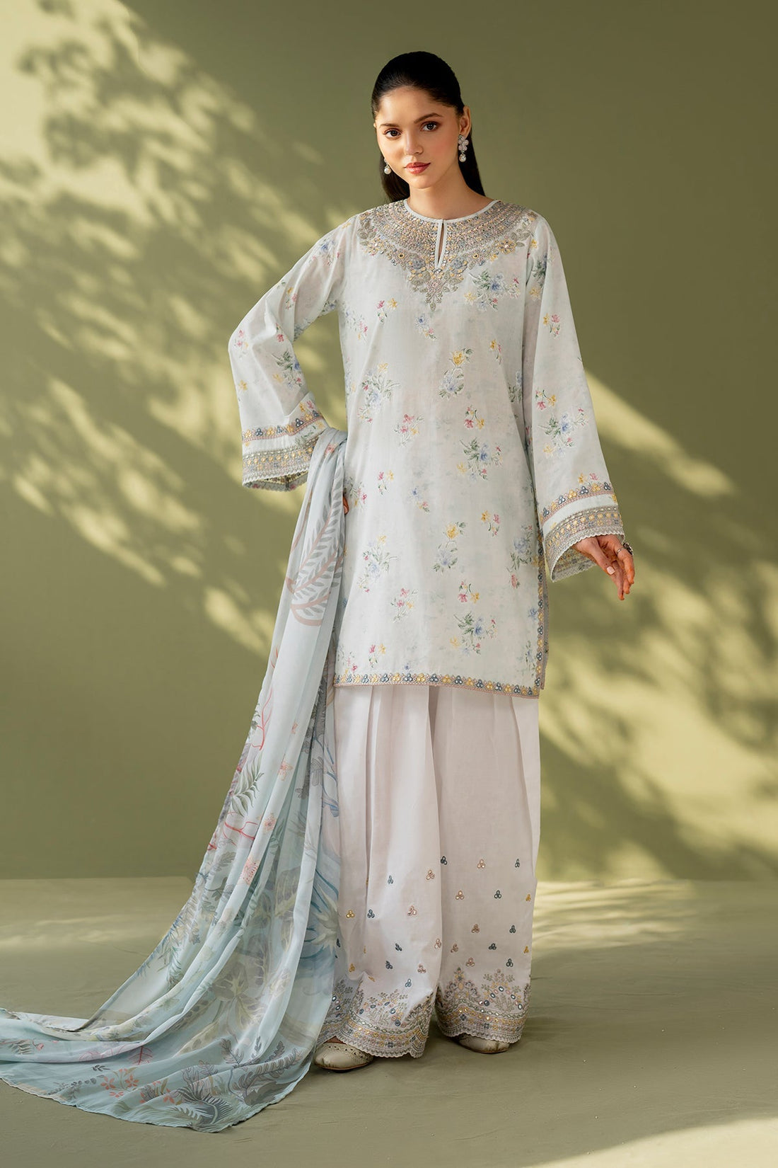 Baroque | Eid Printique | EMBROIDERED PRINTED LAWN UF-4170 - Official Baroque stockist in UK - Sakeena London