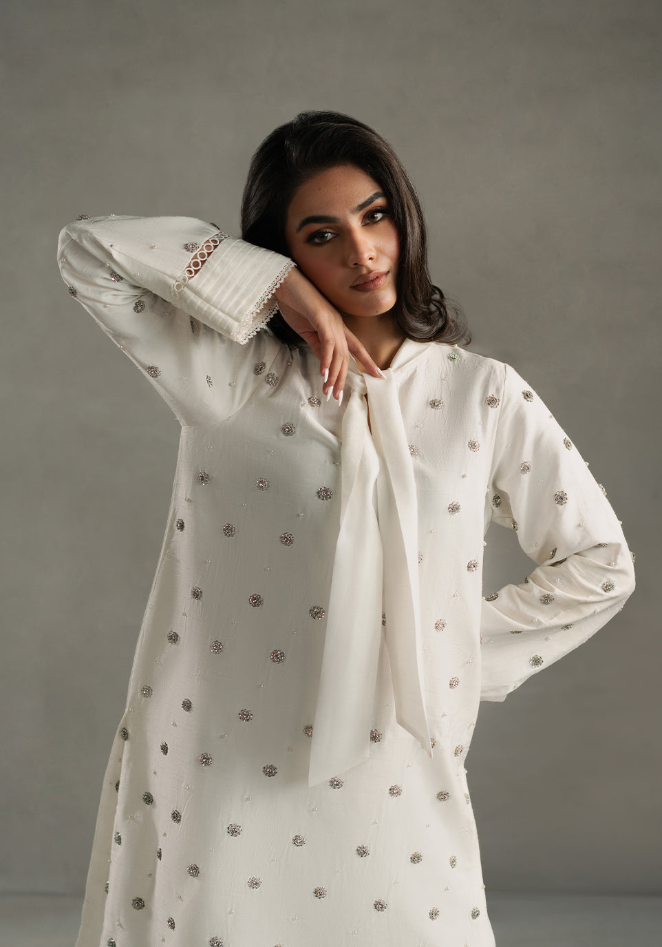 Zarqash | Silk Edit | ZQS 008 OPAL - Official Zarqash stockist in UK - Sakeena London