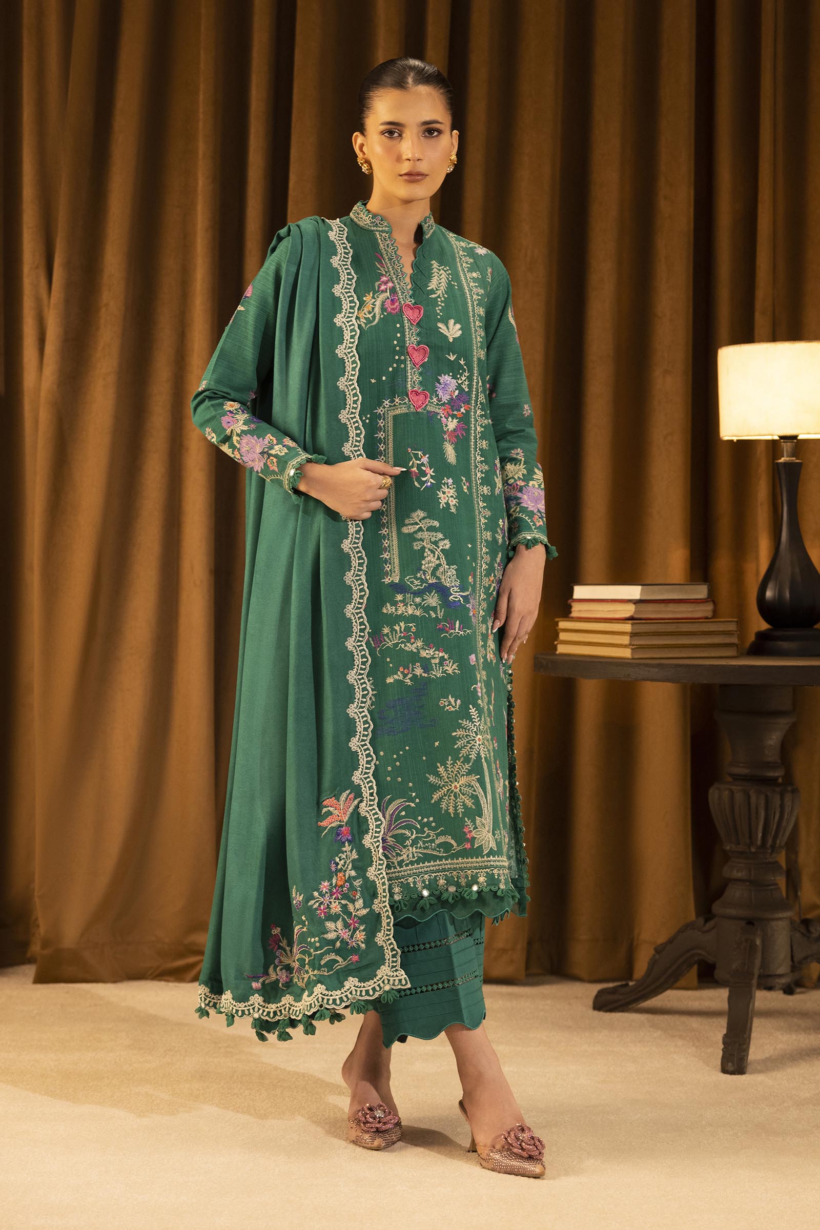 Sana Safinaz | Muzlin Winter 25 | M253-007A - Official Sana Abbas stockist in UK - Sakeena London
