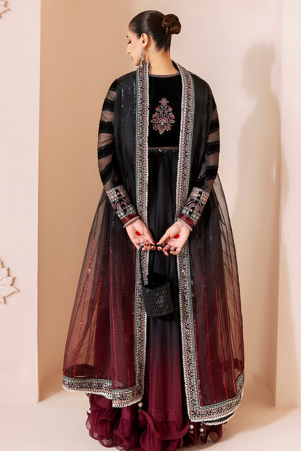 Jazmin | Chandni Velvet Formals 25 | Embroidered Velvet Formal CVF D-10 - Official Jazmin stockist in UK - Sakeena London