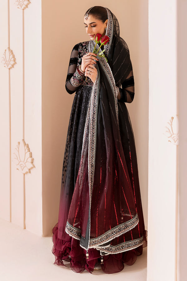Jazmin | Chandni Velvet Formals 25 | Embroidered Velvet Formal CVF D-10 - Official Jazmin stockist in UK - Sakeena London