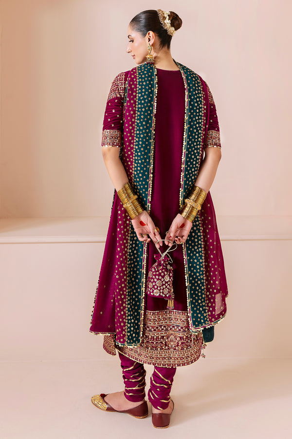 Jazmin | Chandni Velvet Formals 25 | Embroidered Velvet Formal CVF D-02 - Official Jazmin stockist in UK - Sakeena London