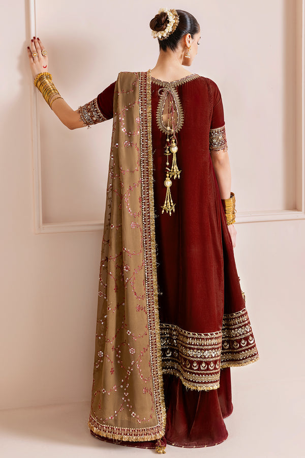 Jazmin | Chandni Velvet Formals 25 | Embroidered Velvet Formal CVF D-13 - Official Jazmin stockist in UK - Sakeena London