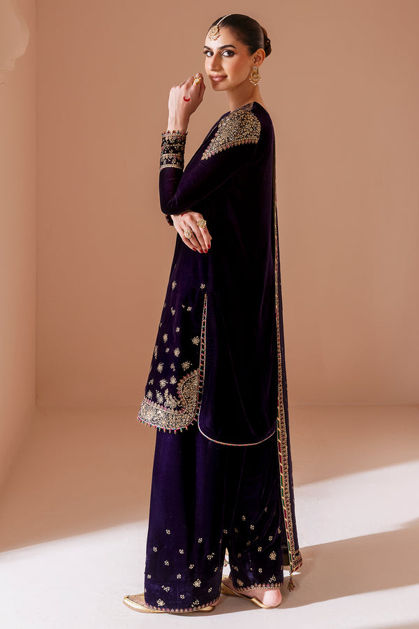 Jazmin | Chandni Velvet Formals 25 | Embroidered Velvet Formal CVF D-08 - Official Jazmin stockist in UK - Sakeena London